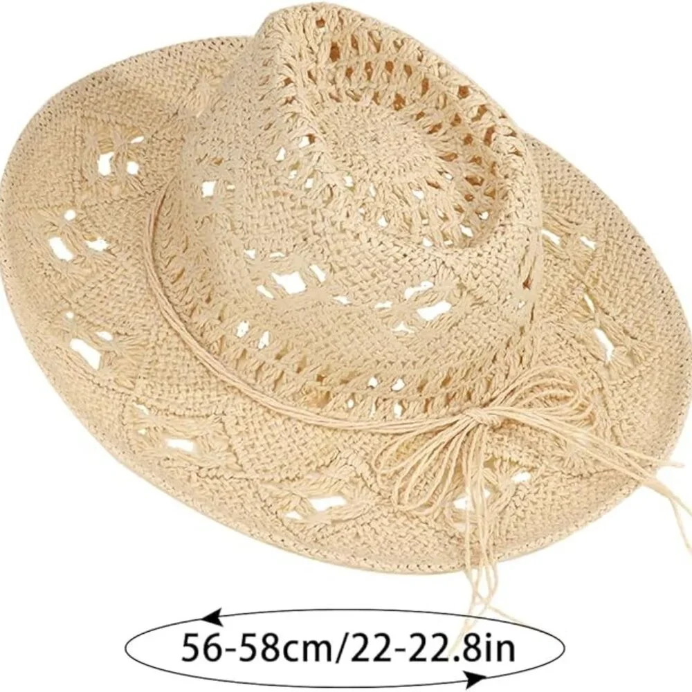 Cowgirl hat beach sun hat